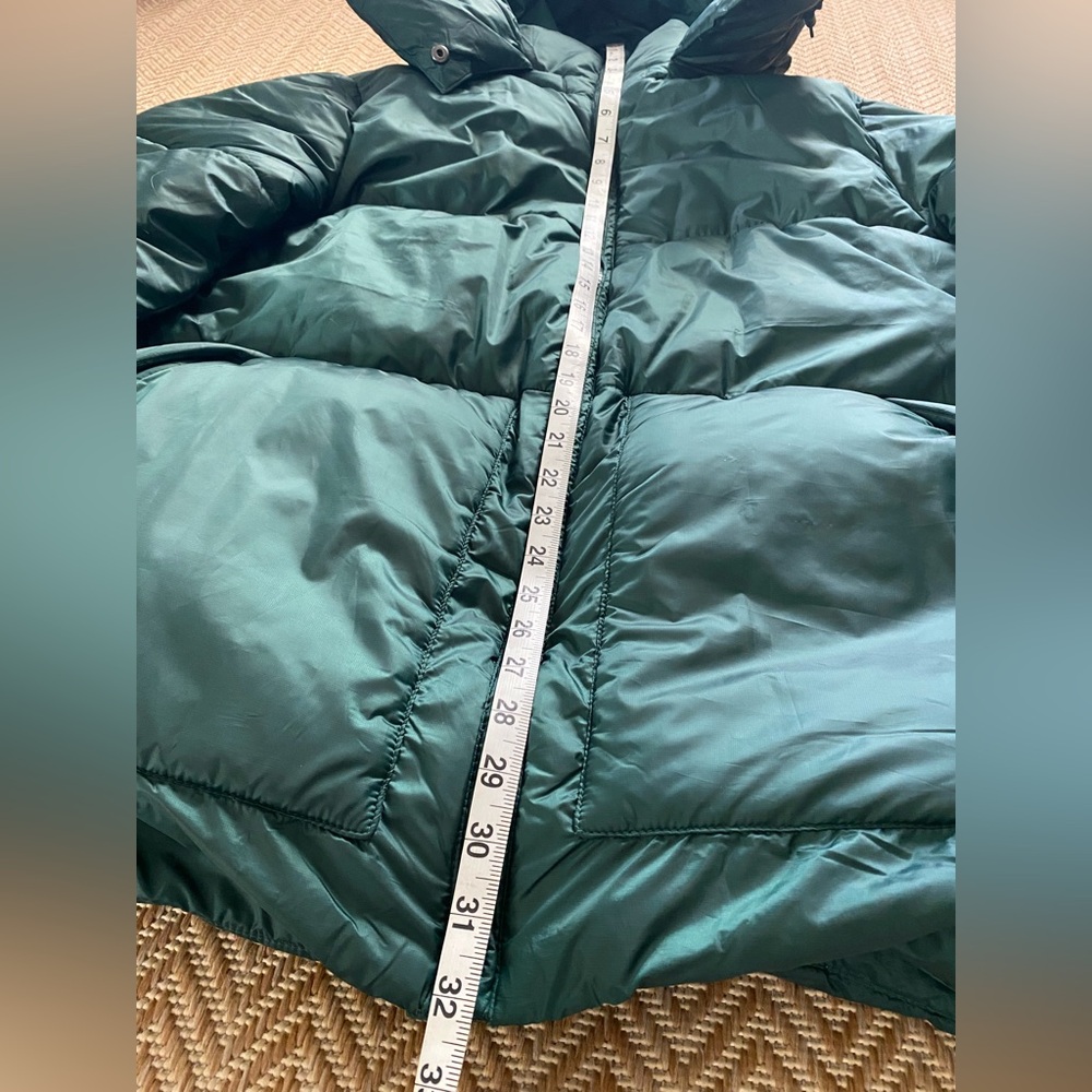 GAP Big Puff Jacket Hunter Green Size Medium Tall - Picture 13 of 14